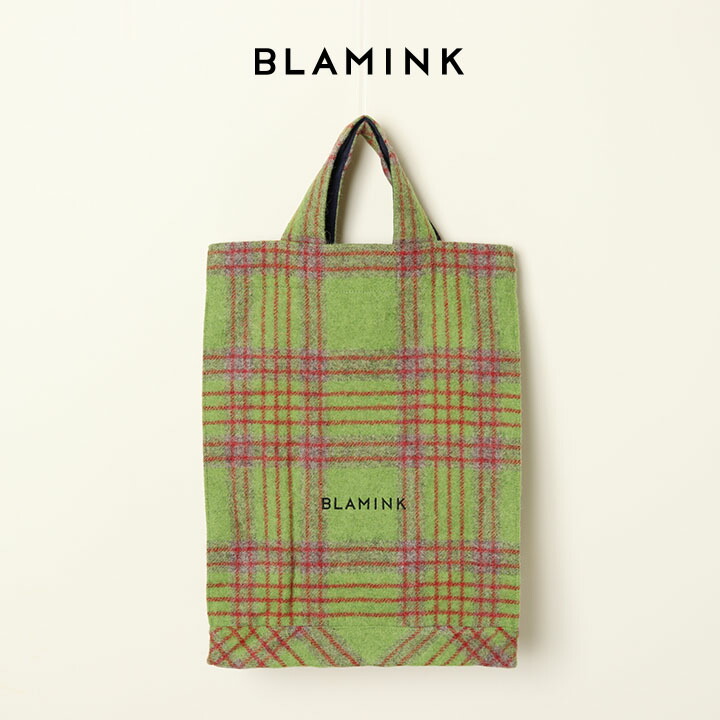 楽天市場】ブラミンク BLAMINK チェックトートバッグ 【中古