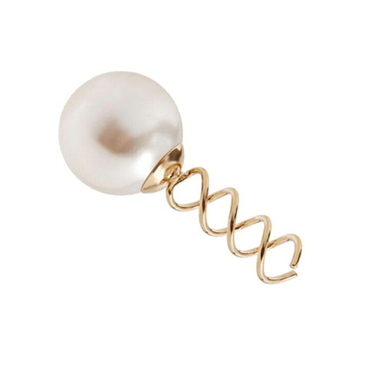 フランス ラックス France Luxe パール スパイラル スクリューピンM{639709449874-BAS} ヘアアクセサリー ゴールド レディース
