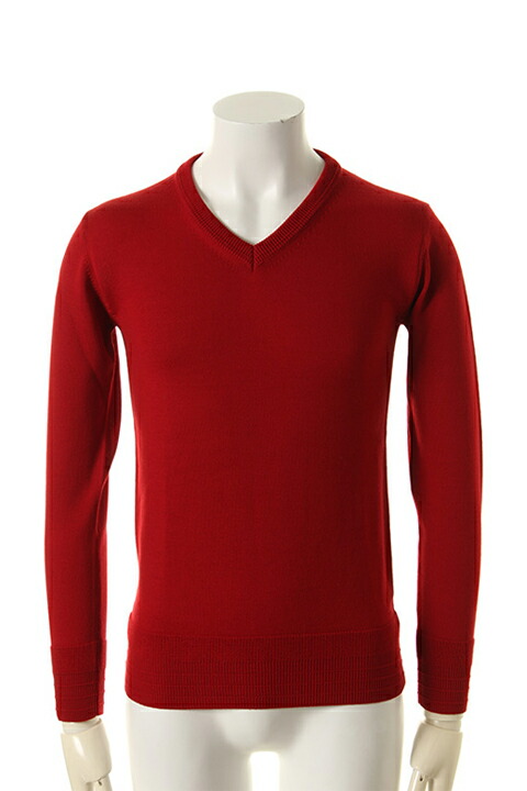 【40%OFFセール】1piu1uguale3 ウノピゥウノウグァーレトレ LABRADOR by BOTTO POALA V-NECK KNIT{MRK087-WOL048-45-AFA}