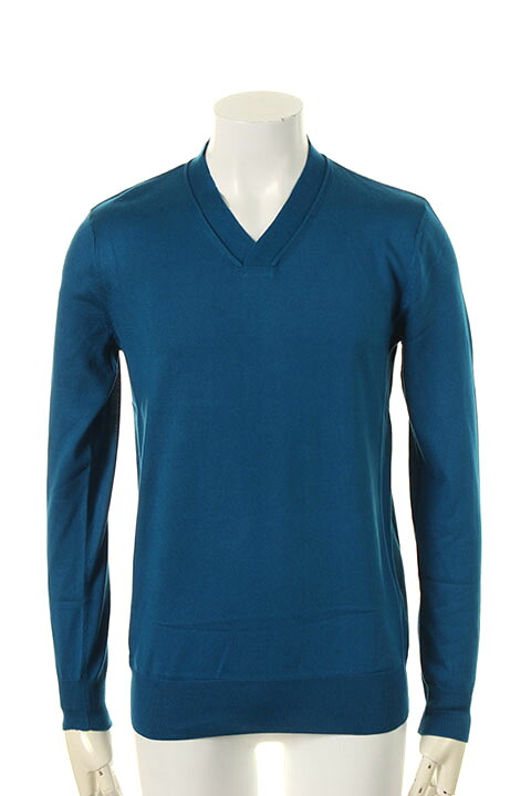 【40%OFFセール】1piu1uguale3 ウノピゥウノウグァーレトレ KOHARU(SILK) L/S V-NECK{MRK104-SLK005-53-AGS}
