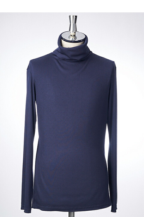 【40%OFFセール】1piu1uguale3 ウノピゥウノウグァーレトレ DUALWARM RIB JERSEY L/S LOOSE TURTLE{MRT173-ARN007-57-AHA}