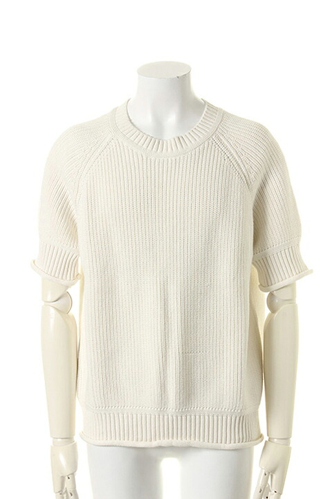 9200 by attack the mind 7 キュウセンニヒャク by アタックザマインドセブン Five parts sleeve loose crew neck pullover{-AFS} ニット・セーター-トップス