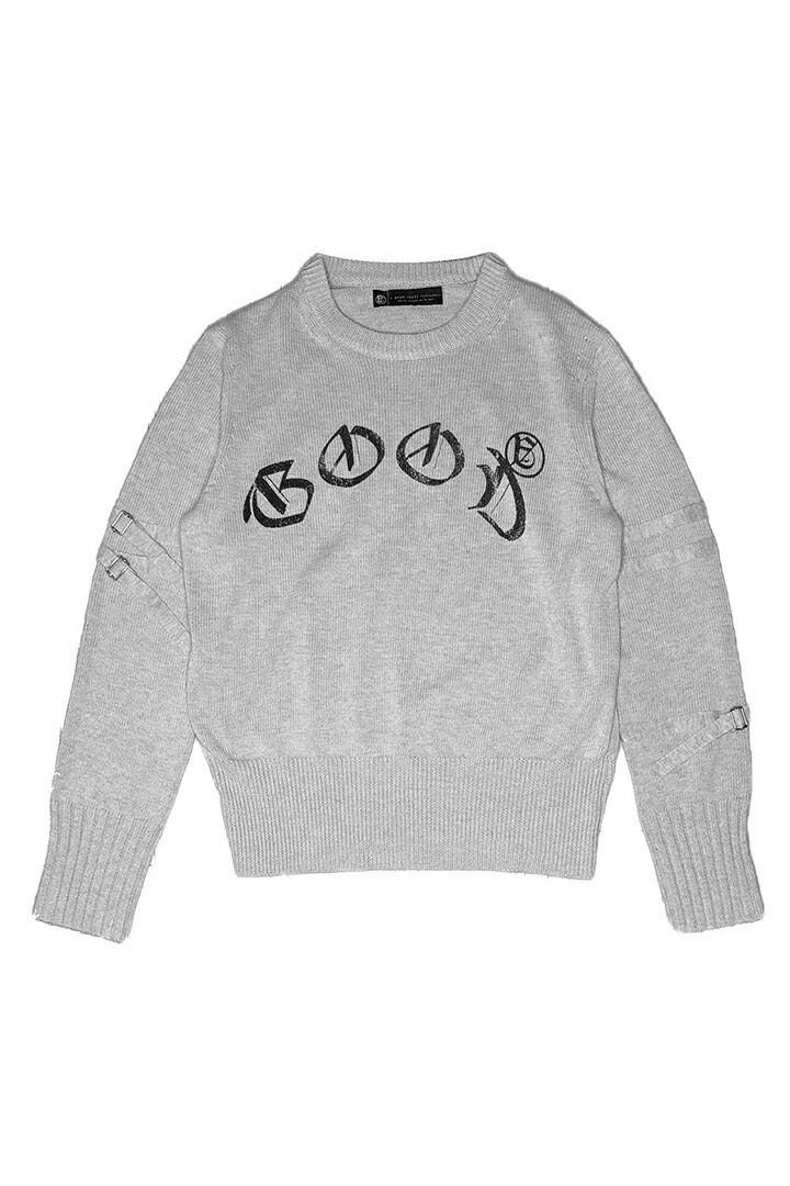 【10%OFFセール】a good bad influence アグッドバッドインフルエンス GOOD LOGO SWEATER{-BEA}|link bar