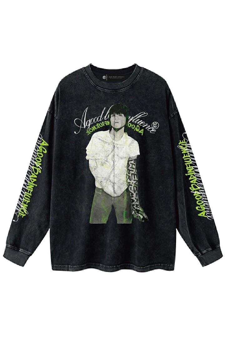【20%OFFセール】a good bad influence アグッドバッドインフルエンス 99 MOOD L/S T-SHIRT{-BES}