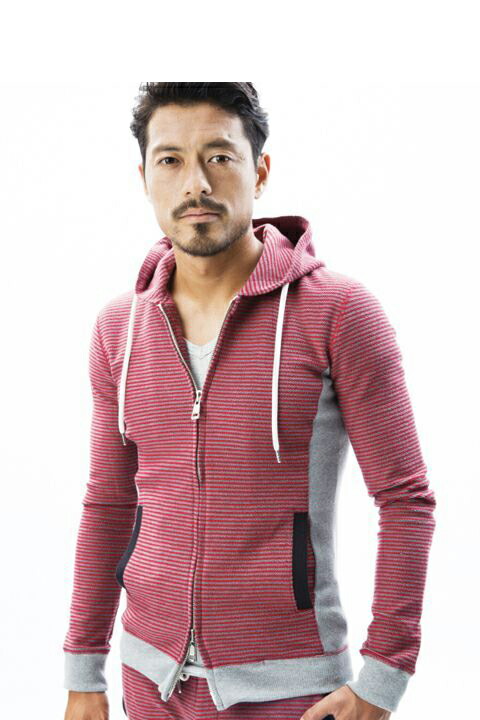 ▽アウトレットセール 70%OFF▽ AKM エイケイエム DOUBLE FACE BORDER URAKE RELAX WW PARKA{J065-CTN089-5745-AFS}｜link bar