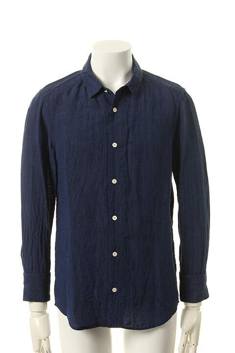▽アウトレットセール 70%OFF▽ AKM エイケイエム HERDMANS CONTINENTAL LINEN minimum collar{-AES}｜link bar
