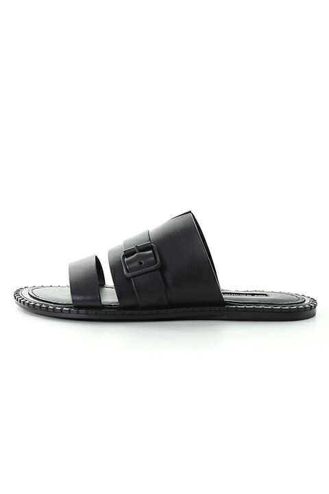 【30%OFFセール】ANN DEMEULEMEESTER アンドゥムルメステール SLIDES VACCHETTA NERO{1901-4234-378-099-BLK-AIS}|link bar
