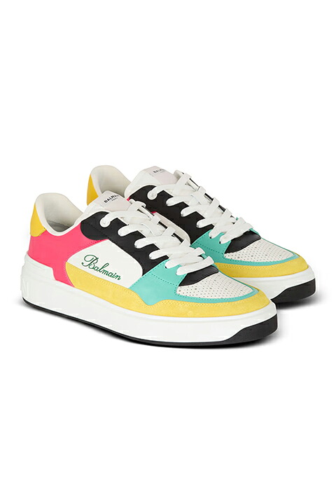 【30%OFFセール】BALMAIN バルマン B-Court Flip カーフレザースニーカー{-BDA}