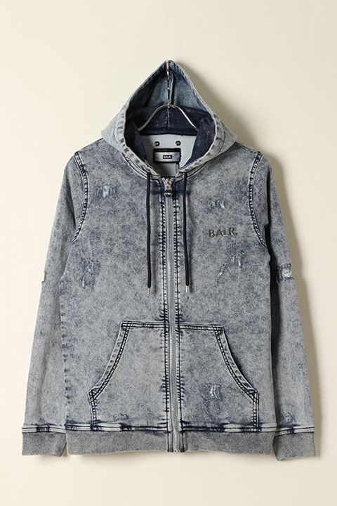 【50%OFFセール】BALR. ボーラー 【日本限定コレクション】Q-SERIES ZIPPED HOODIE{B1261.1026-ACIDBLUE-BAA}