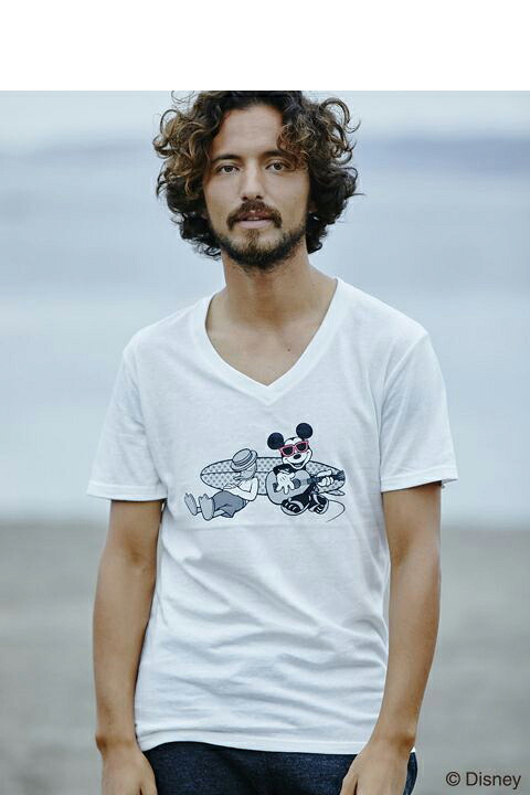 daboro ダボロ Mickey&times;Donald TEE(V){-AHS}｜link bar