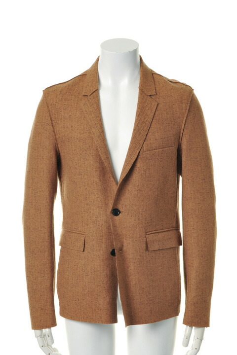 【50%OFFセール】KRIS VAN ASSCHE クリスヴァンアッシュ SHORT SUIT JACKET W/ RAW EDGES{112JA616-5157-501-}