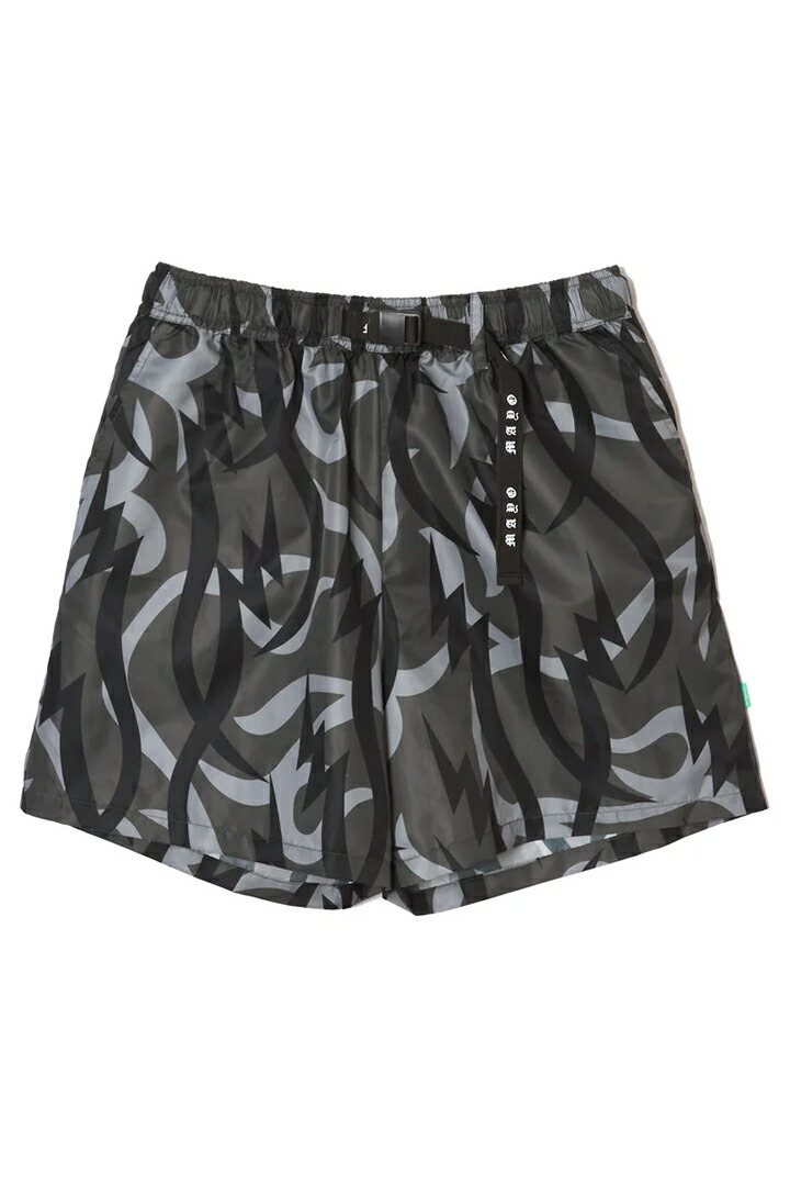 【30%OFFセール】MAYO メイヨー THUNDER TRIBAL CAMO NYLON SHORTS{-BES}