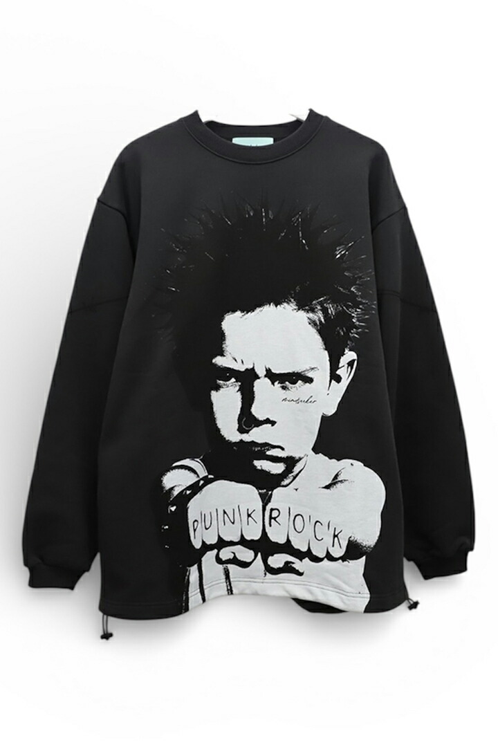 【10%OFFセール】mindseeker マインドシーカー Punk Boy Crewneck{-BFS}｜link bar
