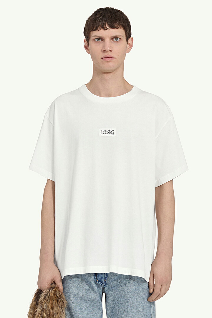 MM6 Maison Margiela エムエムシックス メゾンマルジェラ ニューメリック コットン Tシャツ{SH0GC0032M20170-101-BFS}｜link bar