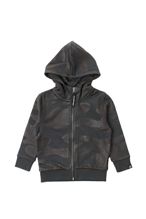 ★KIDS/BABY★ HYDROGEN KIDS ハイドロ遺伝因子 キッズ BLACK CAMO HOODIE ZIP{212-10440001-155-AEA}