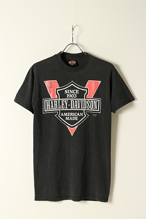 Vintage HARLEY DAVIDSON AMERICAN MADE TEE{-BAA}｜link bar