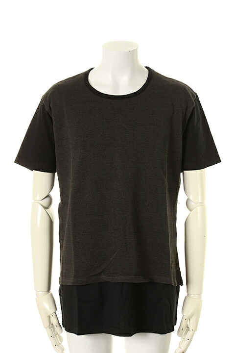 【50%OFF割引き販売】OURET オーネットボール GIMA JERSEY STITCH LAYERED CREW NECK SHORT SLEEVE{-AGS} メンズファッション-トップス-Tシャツ・カットソー
