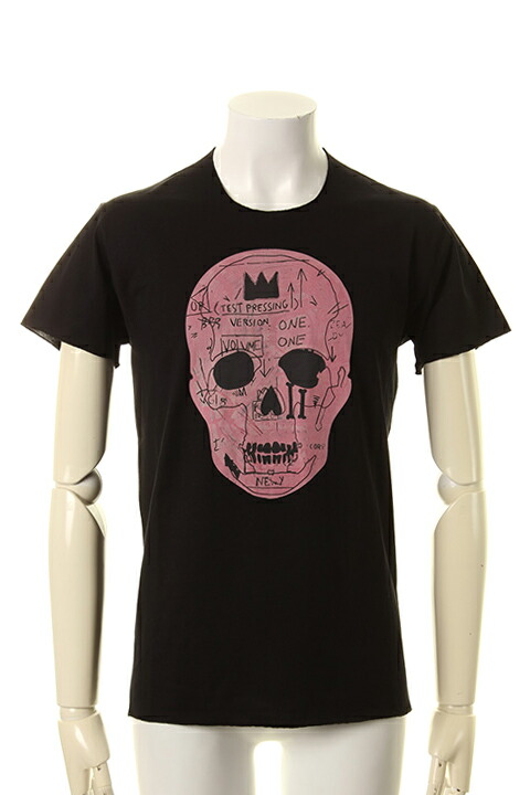 【30%OFFセール】lucien pellat-finet ルシアン ペラフィネ PINK SKULL（F）SHORT SLEEVE T&minus;SHIRT{-AGA}｜link bar