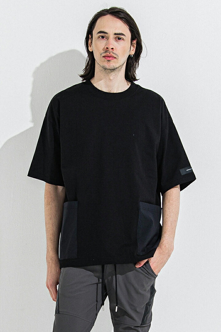 【20%OFF割引き販売】RESOUND CLOTHING リサウンドクロージング SIDE POCKET OVER TEE{-BES} メンズファッション-トップス