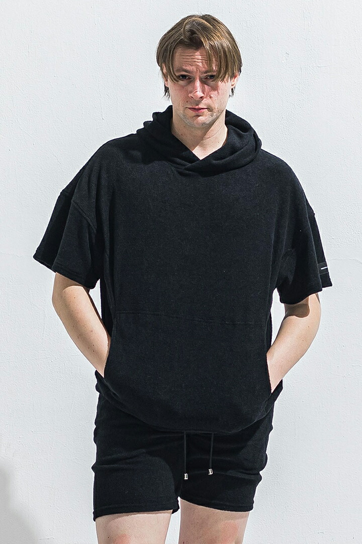 RESOUND CLOTHING リサウンドクロージング PILE HALF HOODIE{-BFS}