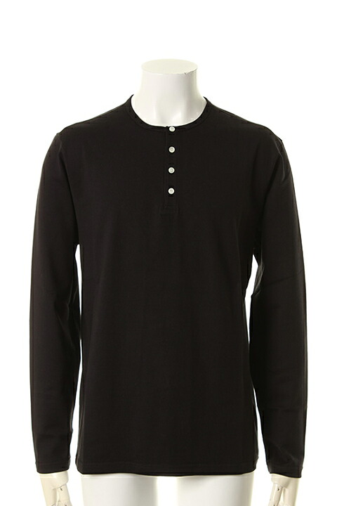 【30%OFFセール】T' ティー EGYPTIAN ORGANIC COTTON "GIZA45"series (Sea island club) Henley Neck Long Sleeve RELAX(S923){-AGS}｜link bar 11,265円