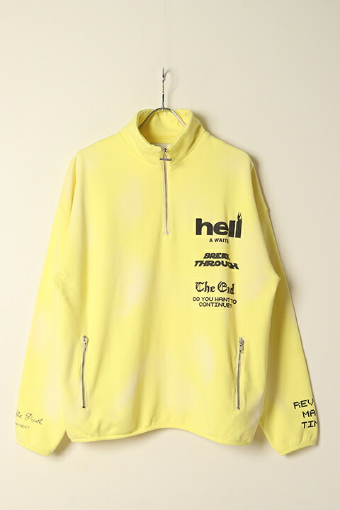 【30%OFFセール】TAIN DOUBLE PUSH タインダブルプッシュ DOUBLE PUSH HALF ZIP SWEAT{-BCS}