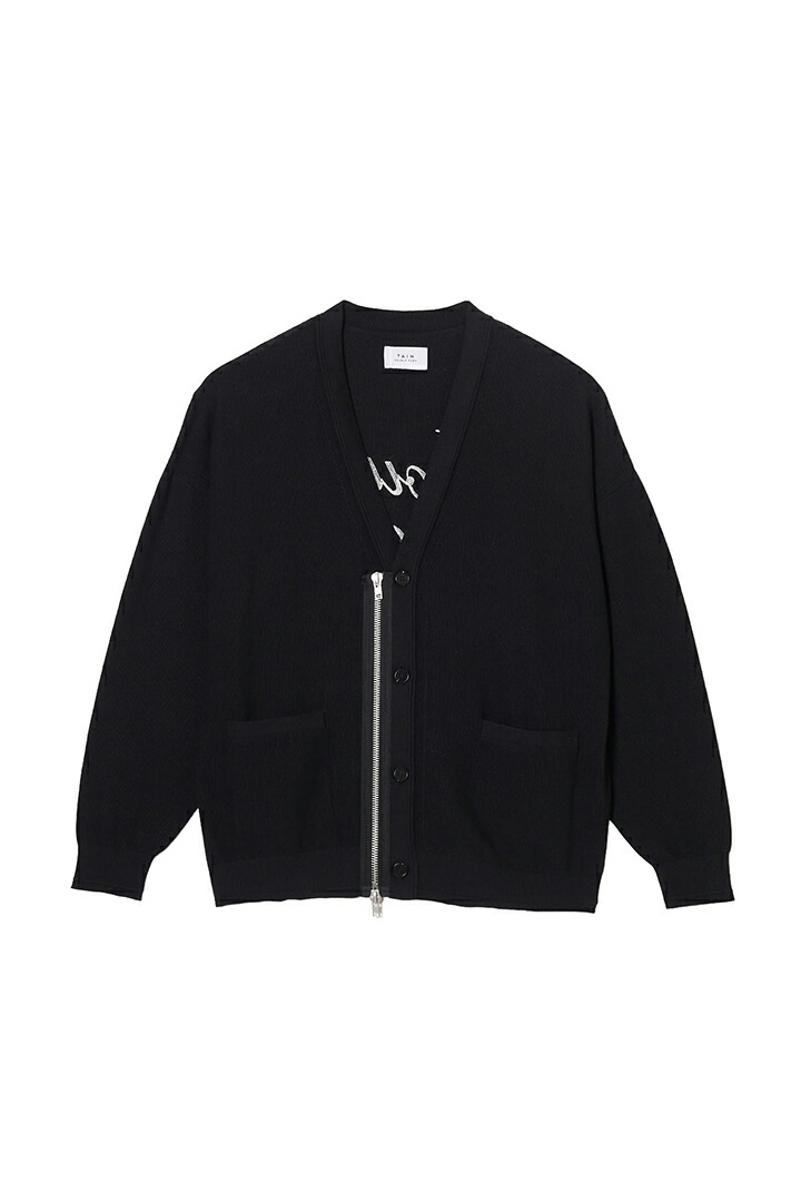 TAIN DOUBLE PUSH タインダブルプッシュ KNIT ZIP CARDIGAN{-BFS}