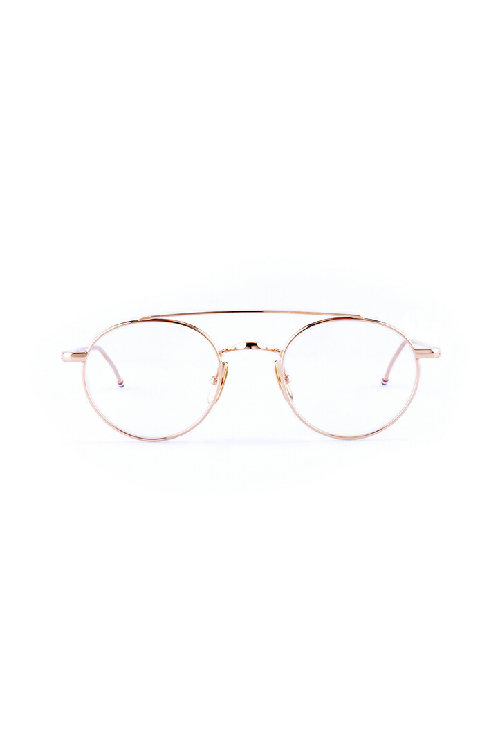 THOM BROWNE トム赤銅色 THOM BROWNE OVAL EYEGLASSES{E-}{-BFS}