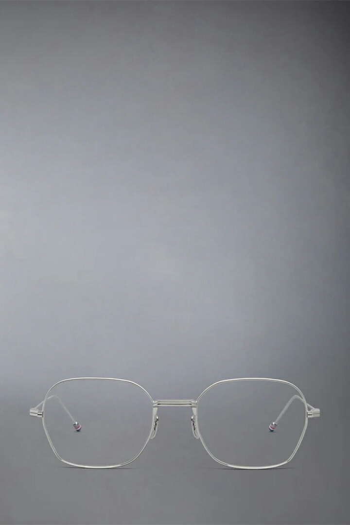 THOM BROWNE トム赤銅色 THOM BROWNE RECTANGULAR EYEGLASSES IN TITANIUM{E-}{-BFS}