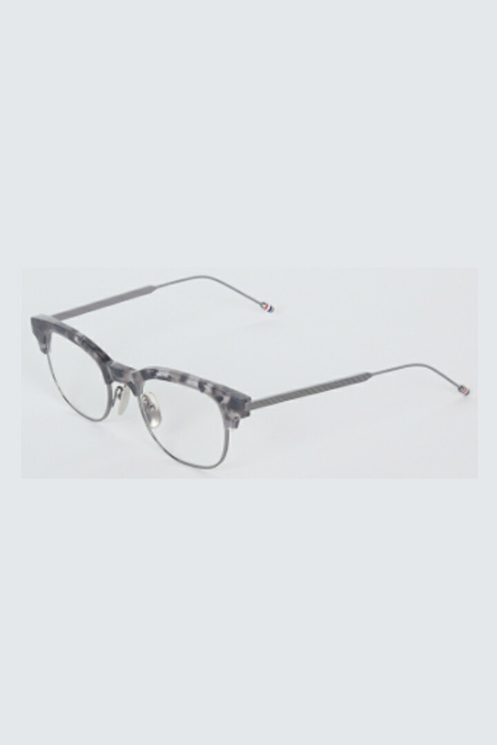 THOM BROWNE トムブラウン THOM BROWNE OVAL EYEGLASSES IN ACETATE AND TITANIUM{E-}{-BFS}｜link bar