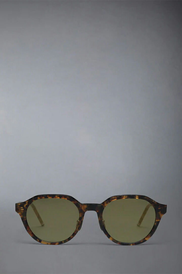 THOM BROWNE トム赤銅色 THOM BROWNE OVAL SUNGLASSES IN ACETATE{E-}{-BFS}
