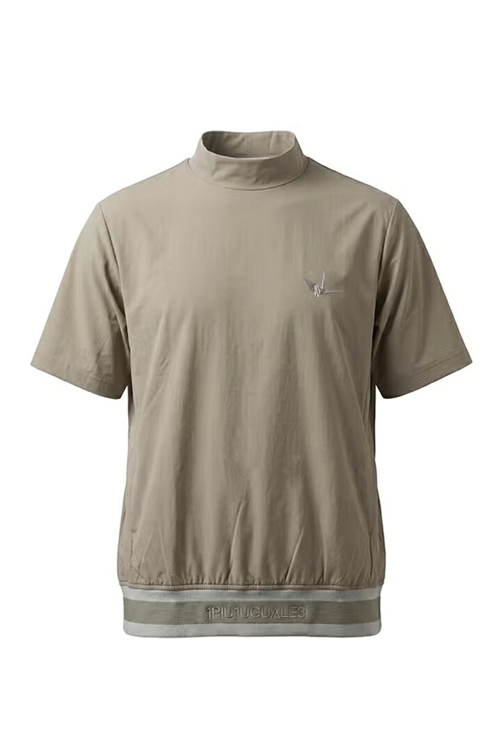 1PIU1UGUALE3 GOLF ウノピゥウノウグァーレトレ ゴルフ ADP GOLF HEM TAPE CRAZY MOCK NECK{E-}{-BFS}｜link bar
