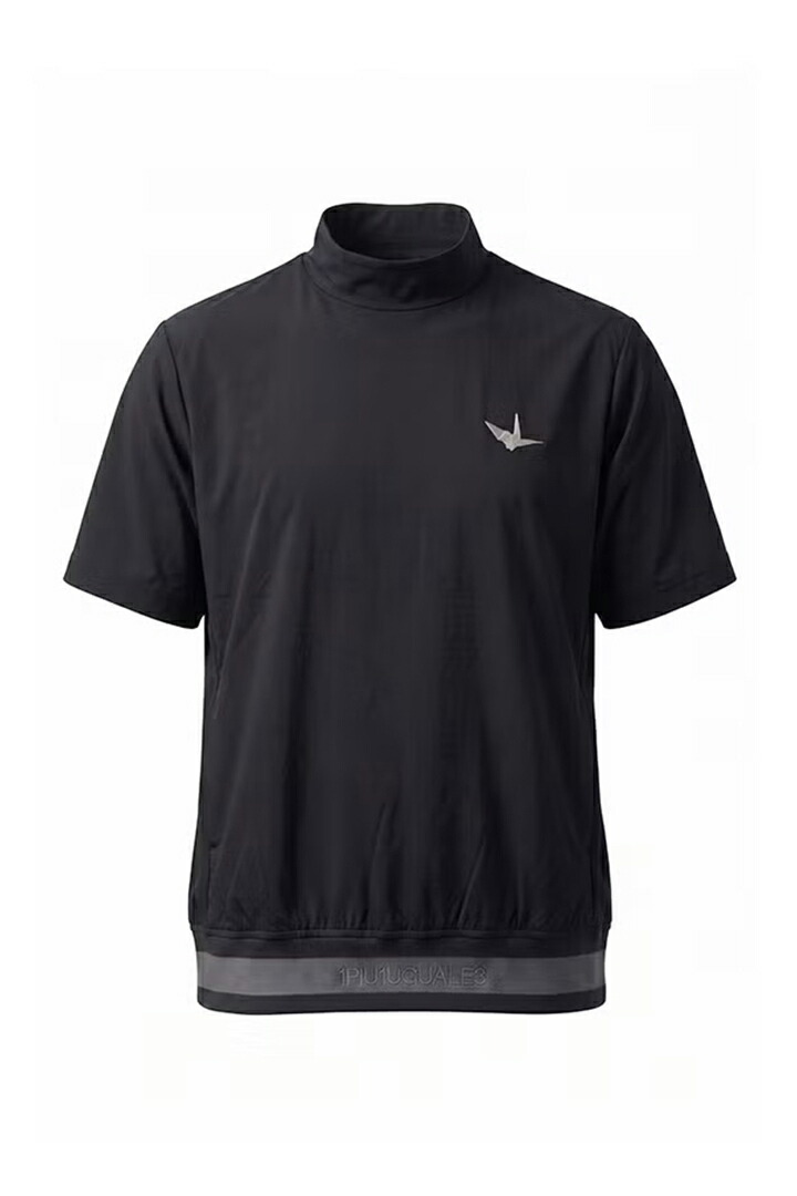 1PIU1UGUALE3 GOLF ウノピゥウノウグァーレトレ ゴルフ ADP GOLF HEM TAPE CRAZY MOCK NECK{E-}{-BFS}|link bar