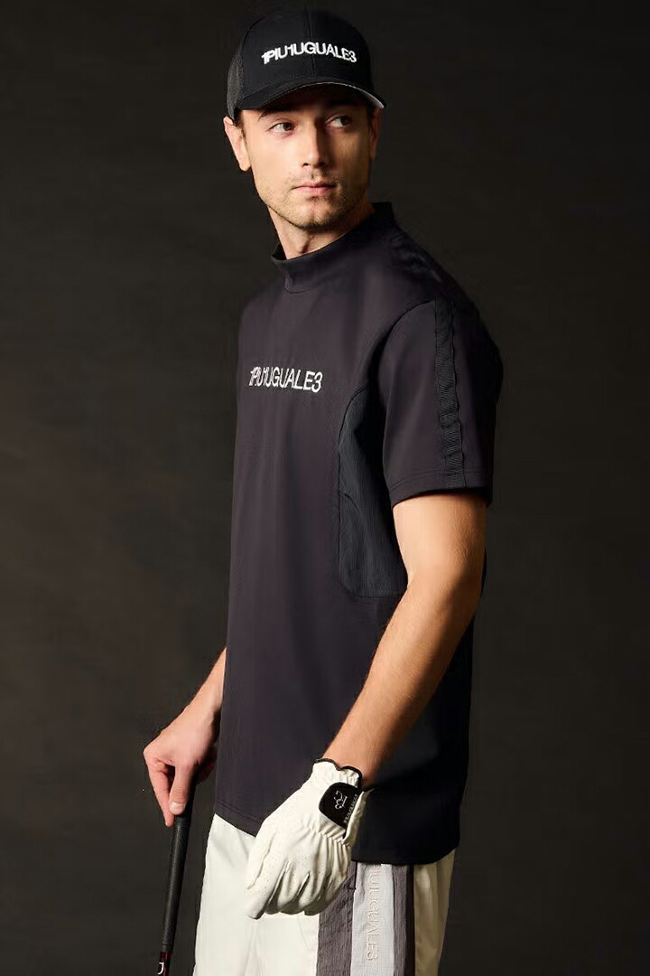 【10%OFF大売り出し】1PIU1UGUALE3 GOLF ウノピゥウノウグァーレトレ ゴルフ SWITCHING MOCK NECK{-BFS}