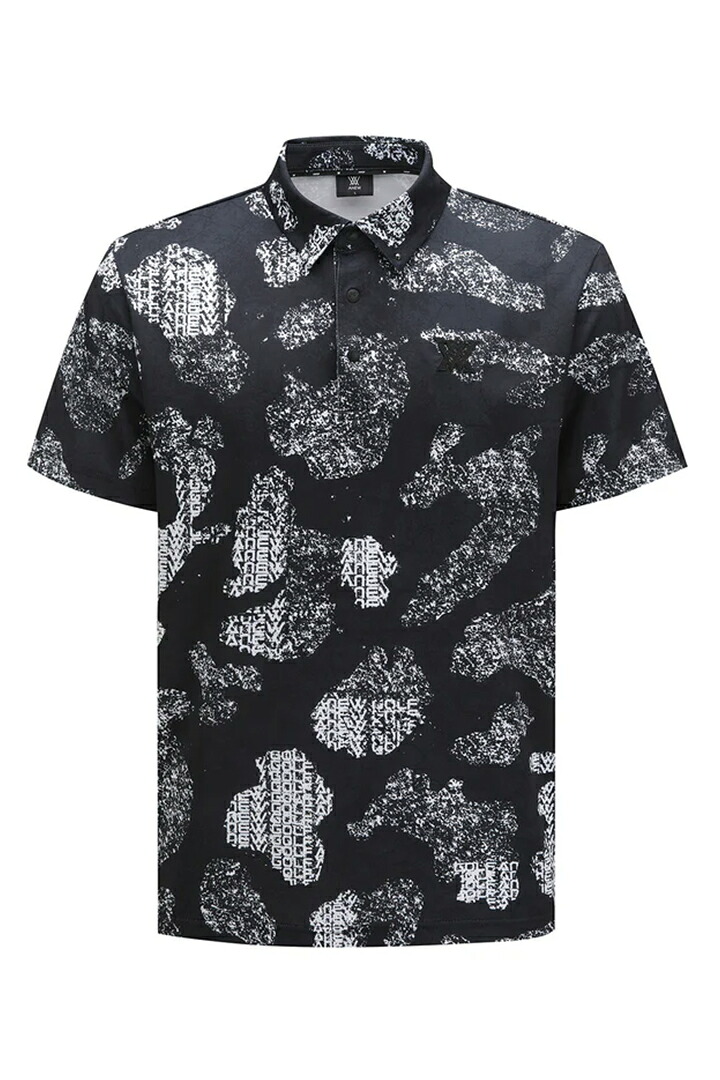 アニュー ゴルフ ANEW GOLF MEN SM WAVE PATTERN SHORT T-SHIRT{-BEA}｜link bar