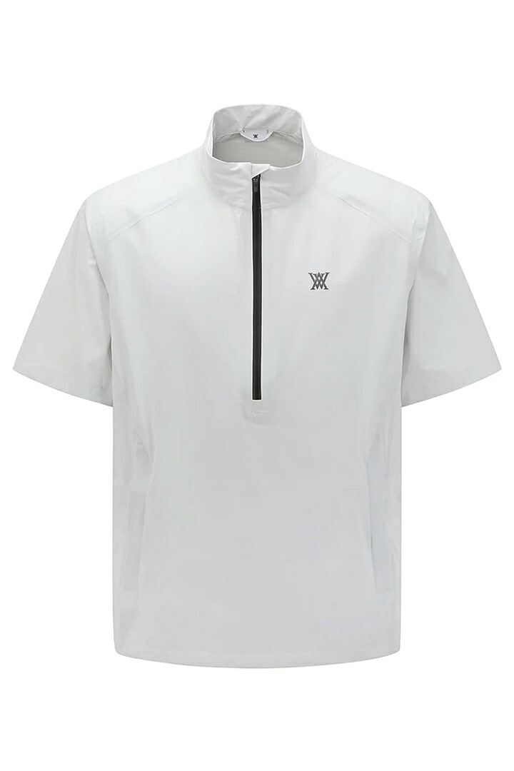 アニュー ゴルフ ANEW GOLF MEN LOGO HALF ZIP ANORAK{-BFS}