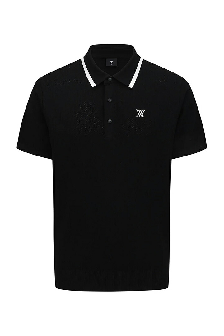 アニュー ゴルフ ANEW GOLF MEN ROPE LOGO SHORT SLEEVE T-SHIRT{-BFS}
