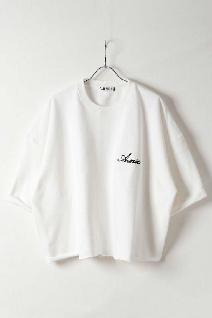 AUI NITE アウィナイト cutoff embroidery logo sweat{-BFS}|link bar