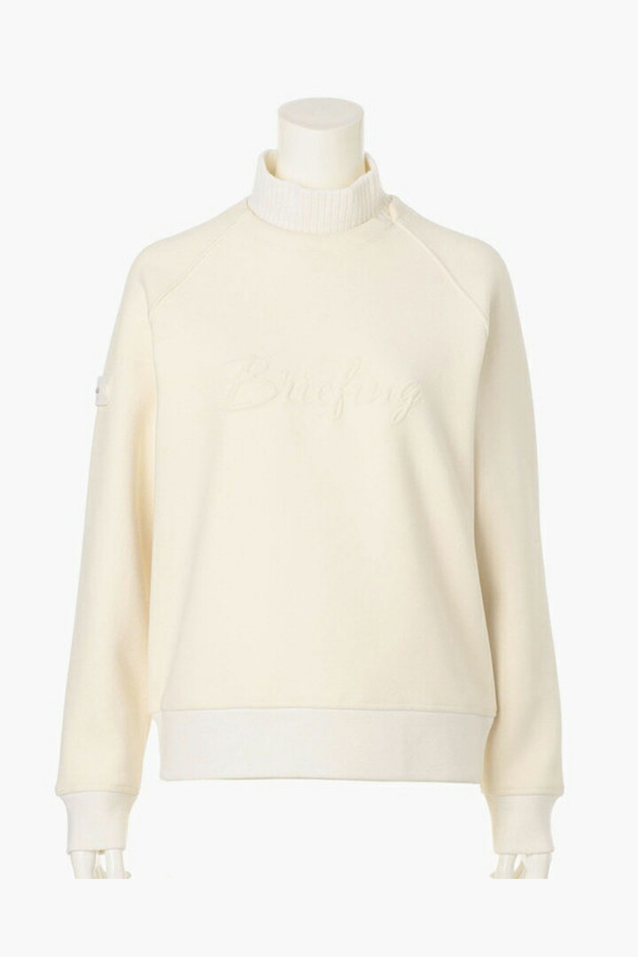 【20%OFF大売り出し】ブリーフィング ゴルフ BRIEFING HOL WOMEN’S STITCH LOGO FAKE LAYERED HIGHNECK{-BEA}レディース ゴルフ御召しもの 冬ゴルフ 編み物 プルオーバー 羊毛混