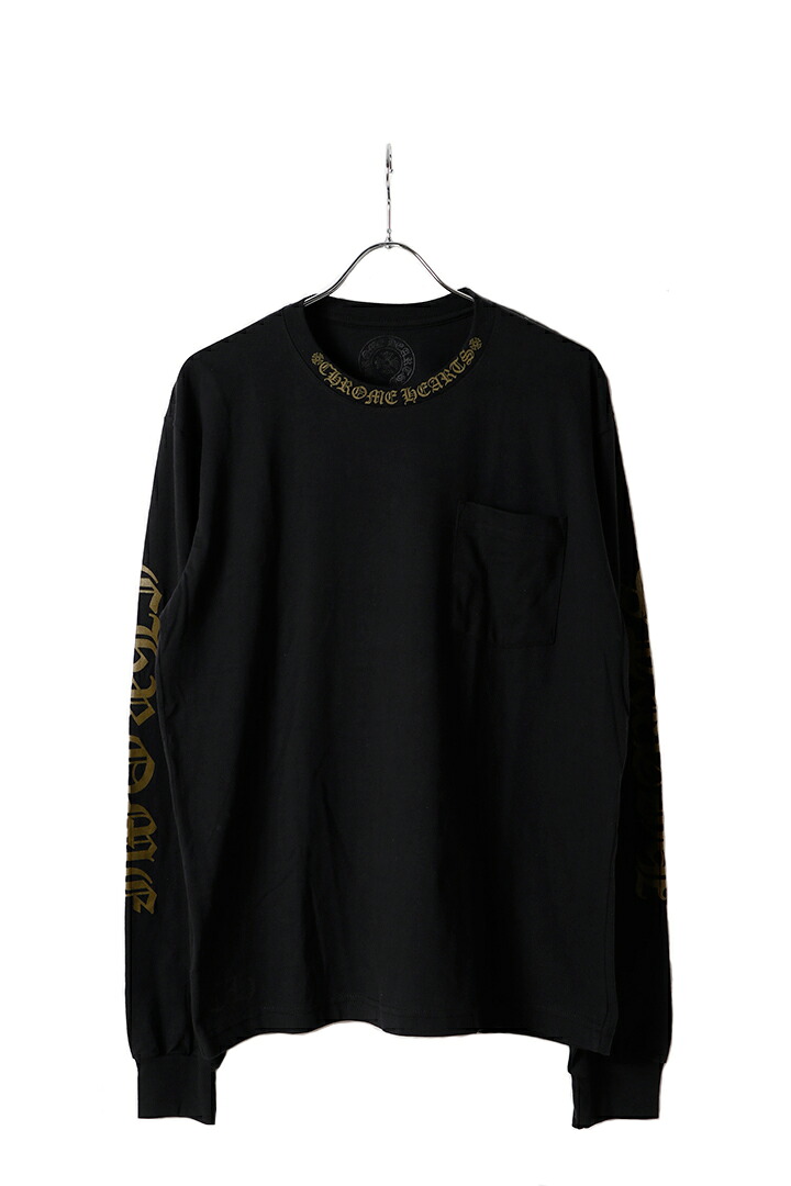 CHROME HEARTS クロムハーツ アーミーグリーンネックロゴ/アームロゴ ロングスリーブTシャツ{-BFS}｜link bar 109,808円