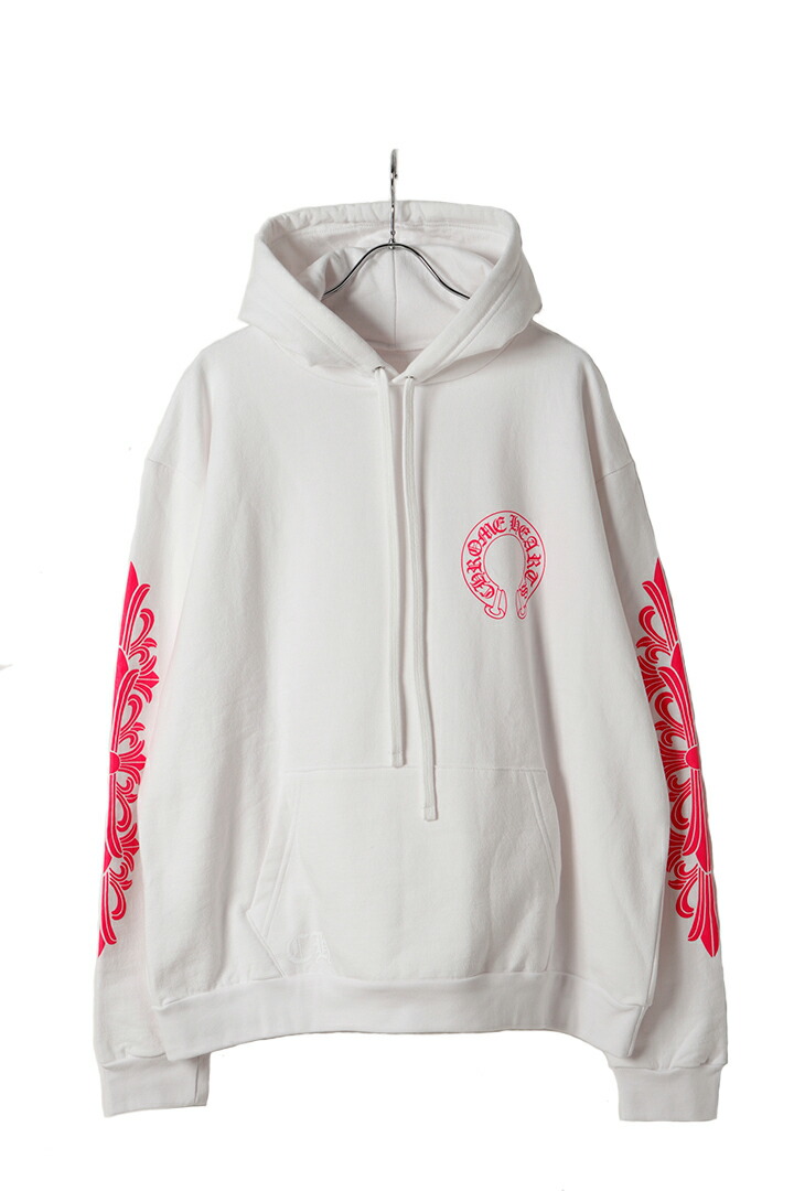 CHROME HEARTS クロムハーツ ピンクホースシュー/フローラルクロス ティーシャツパーカー{-BFS} トップス-メンズファッション-パーカー