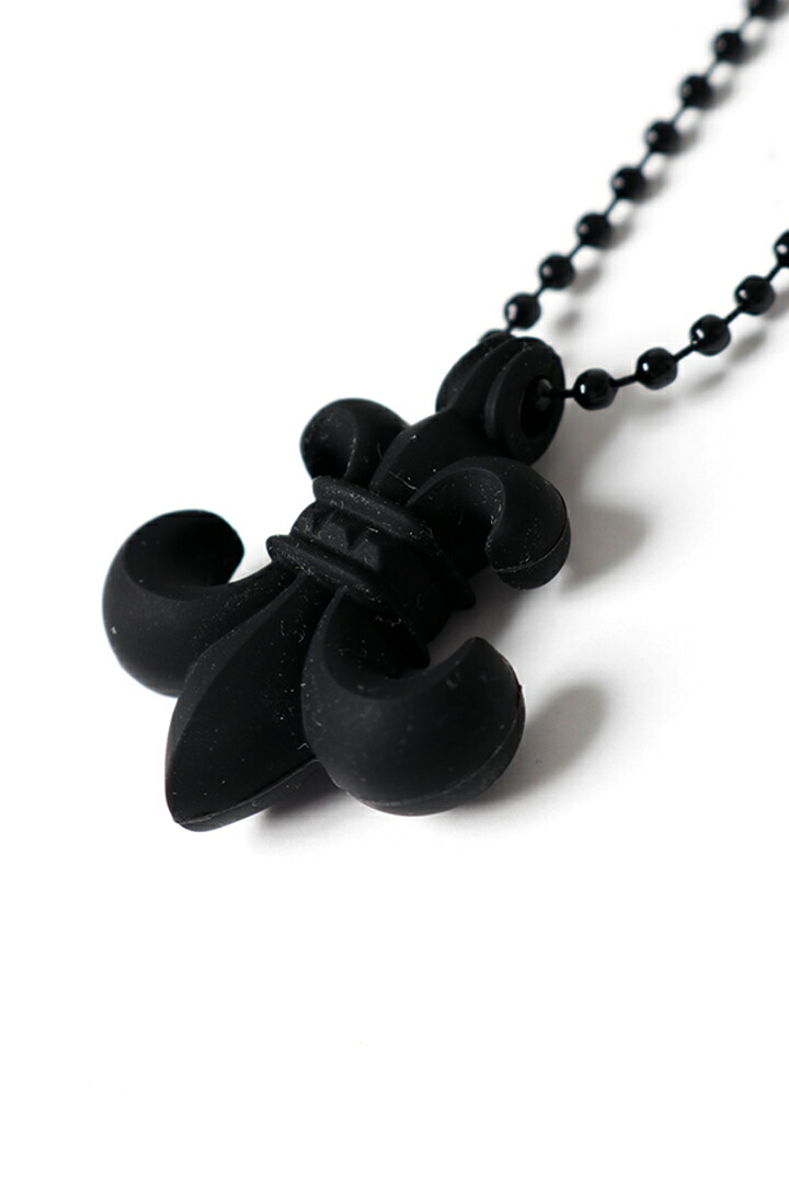 ★新品 勘定書き付 CHROME HEARTS クロムハーツ PENDANT-BS FLEUR - SLCN／BS太陽フレア どんぶり鉢チェーン店 ケイ素樹脂首飾り{-BFS}