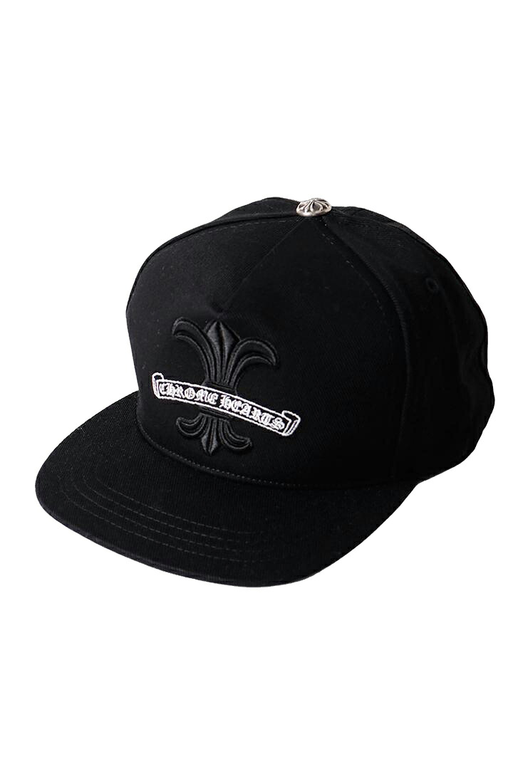★海外買付 新品 インボイス付 CHROME HEARTS クロムハーツ HAT-BSBL CAP-DENIM-CH FLR-SCROLL LABEL{-BFS}|link bar