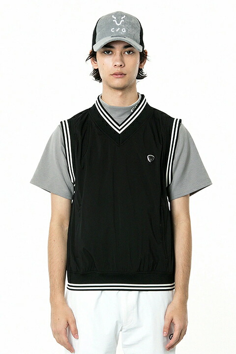 【50%OFFセール】CPG GOLF シーピージーゴルフ ストレッチタフタベスト{-BDS}