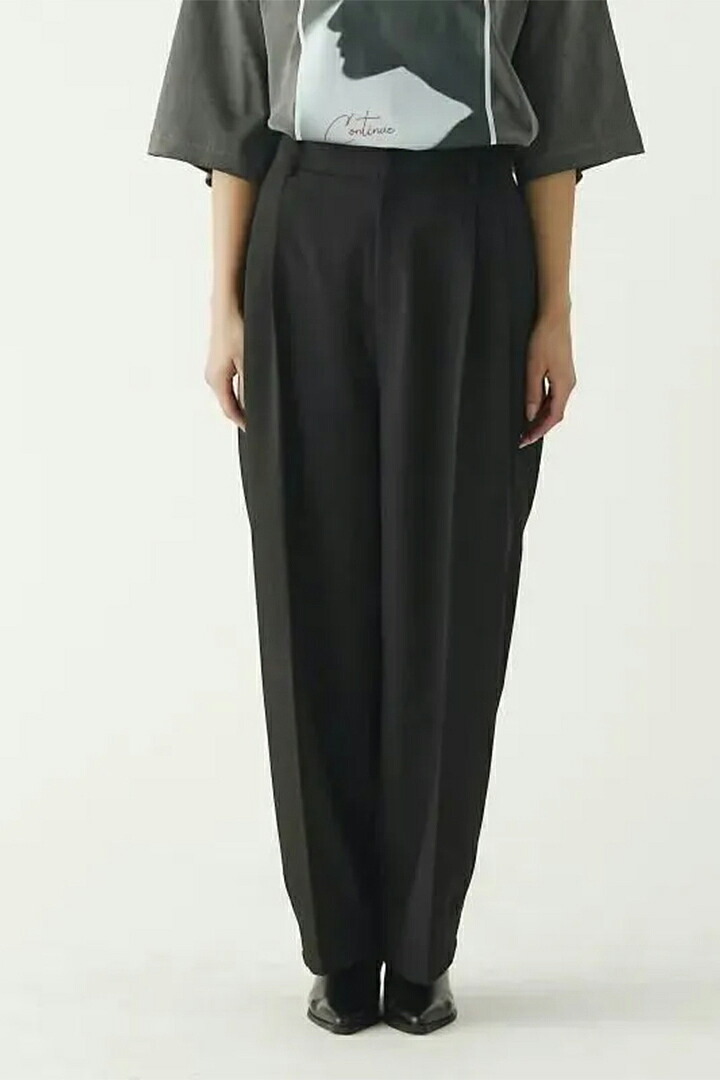 ekat エカット(UNISEX) COCCON TUCK TROUSERS{-BFS}
