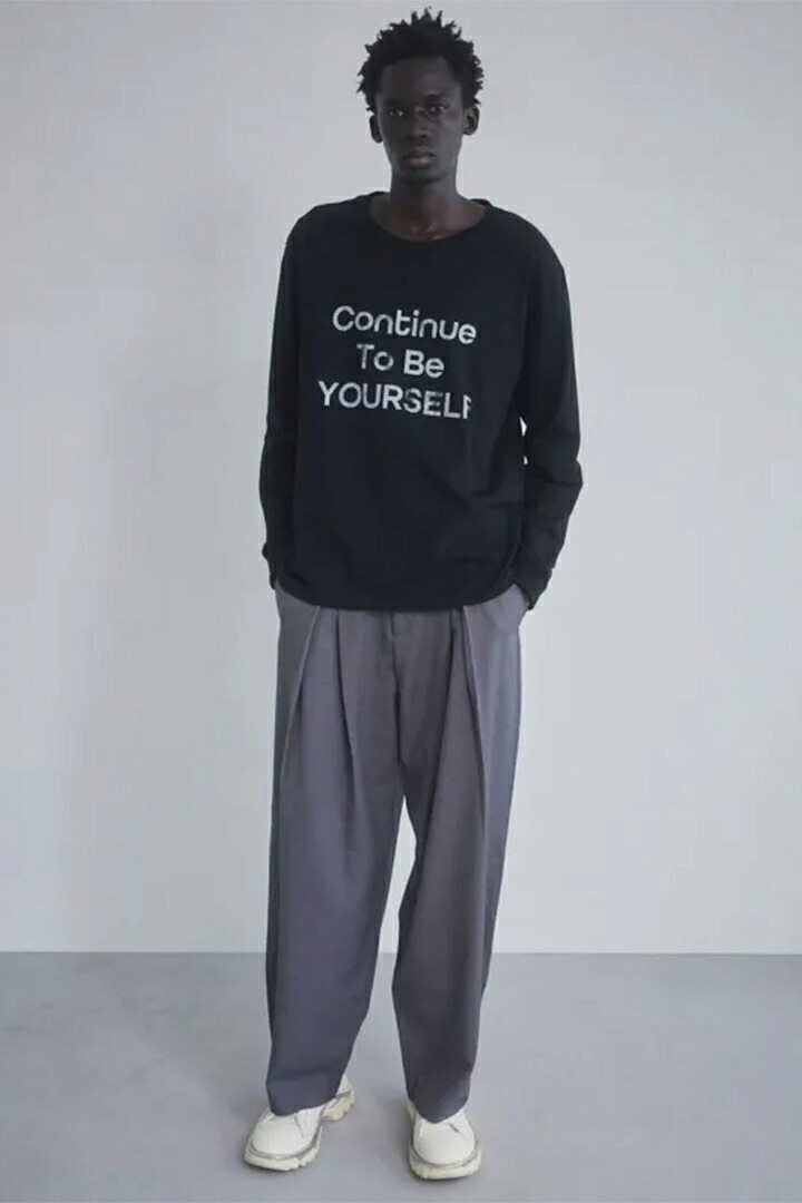 ekat エカット(UNISEX) DOUBLE TUCK WIDE PANTS{-BEA}|link bar