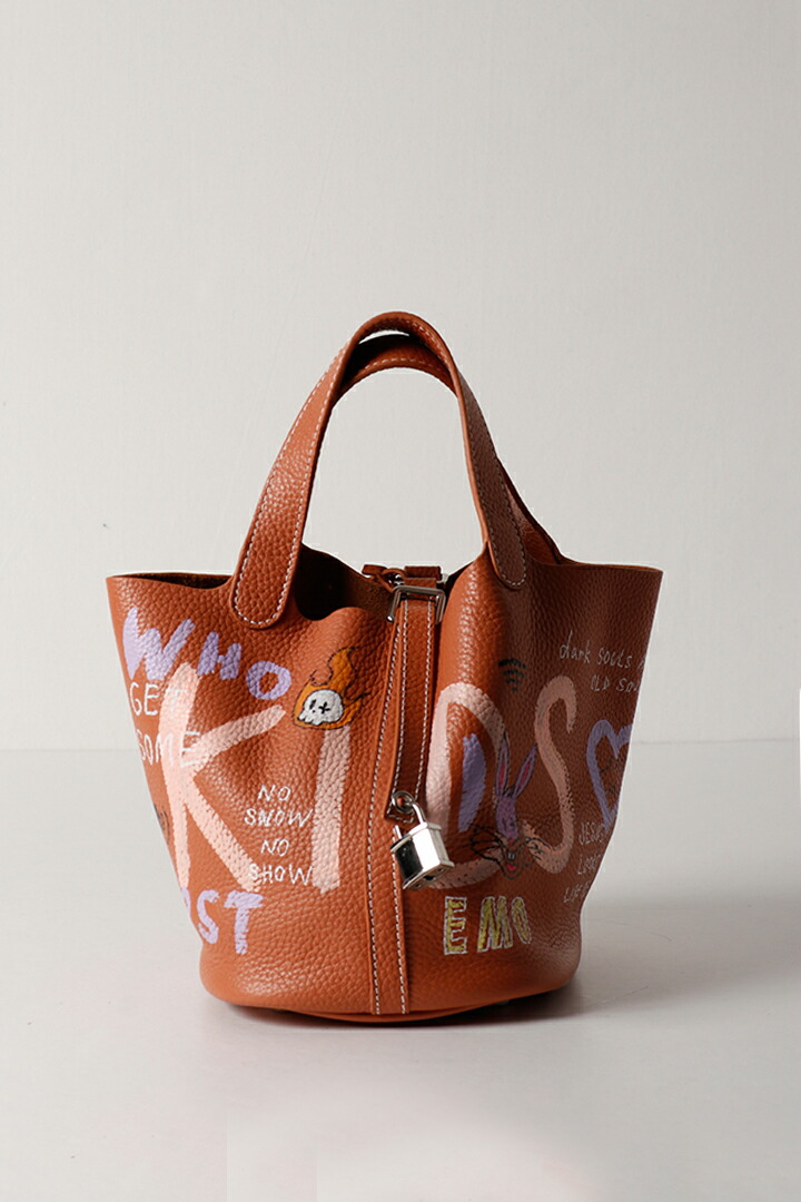 guernika ゲルニカ Cube Bag / size S / Mocha mousse{E-}{GR-CB-3-BEA}