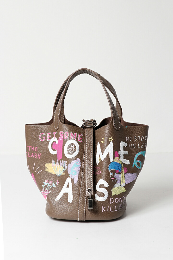 guernika ゲルニカ Cube Bag / size S / Brown{E-}{GR-CB-3-BFS}