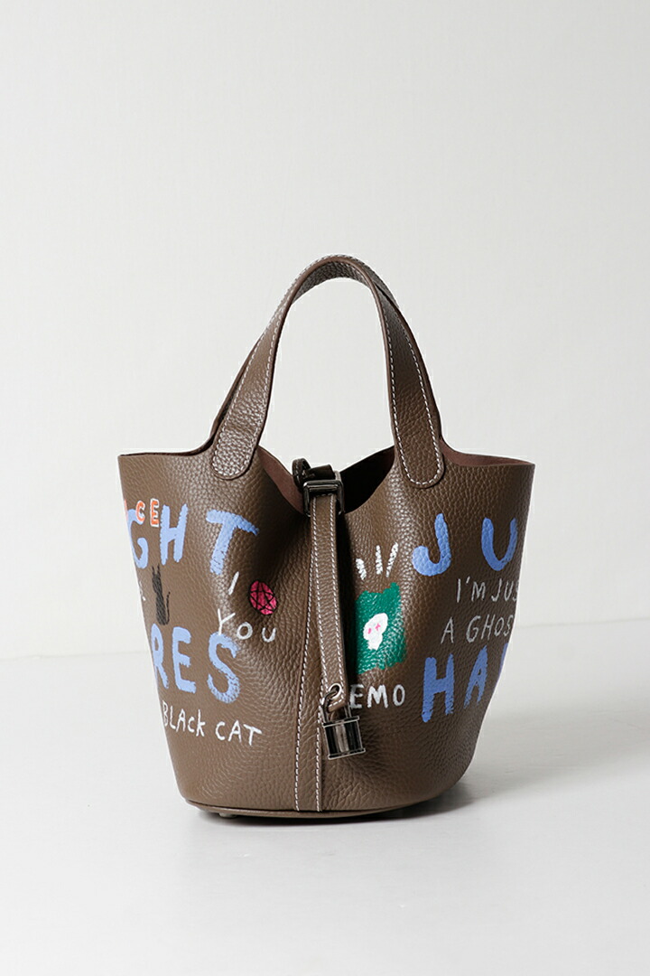 guernika ゲルニカ Cube Bag / size S / Brown{E-}{GR-CB-3-BFS}
