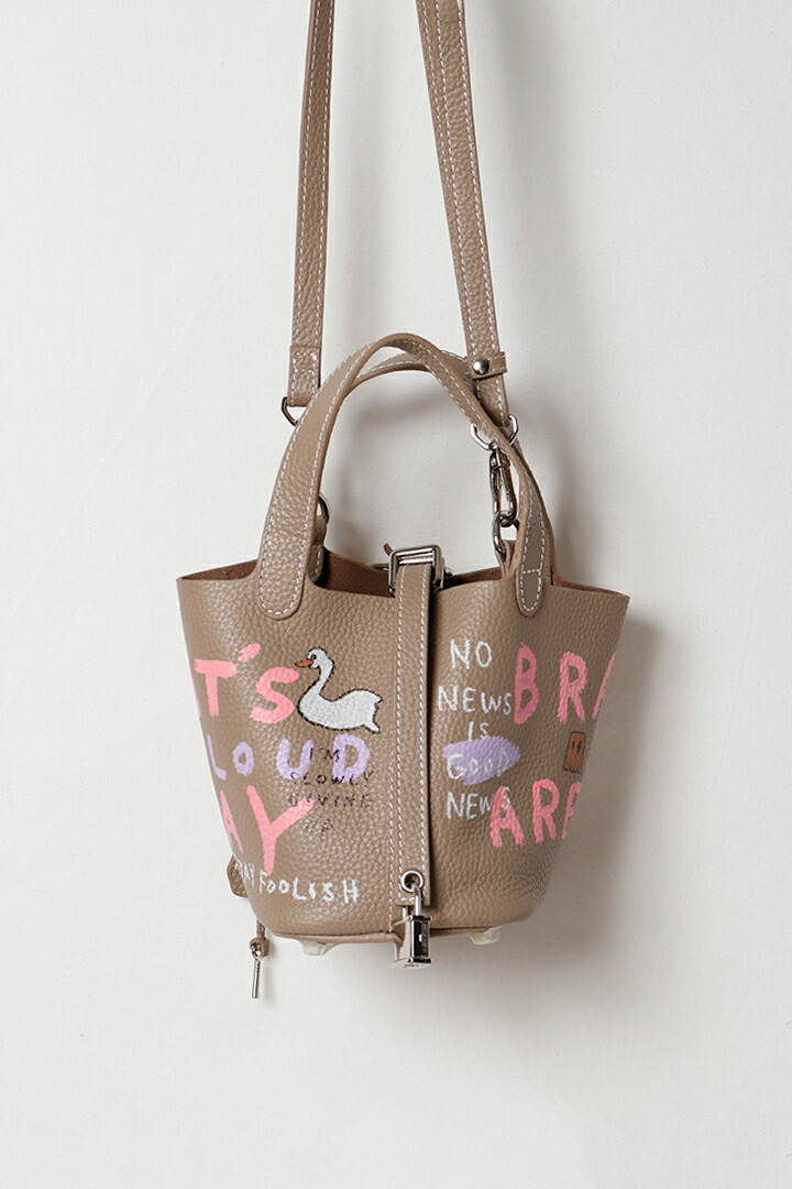 guernika ゲルニカ Cube Bag / size MINI /Beige{E-}{GR-MCB-1-BFS}